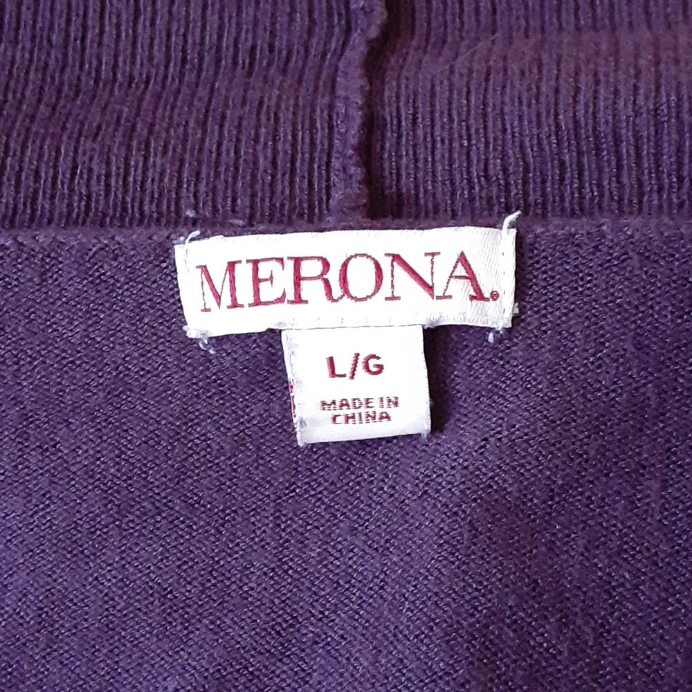3/15 or FREE wP Merona open long layering cardigan shell edge EUC - Picture 7 of 8